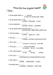 English Worksheet: warm up for new students