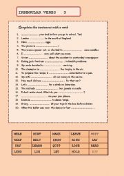 IRREGULAR VERBS 3