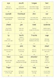 English Worksheet: Vocabulary Cards WITH COLLOCATIONS Elementary Set 5 (Noun 1)