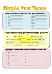 Past Tense Regular Verbs