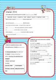 English Worksheet: TEST n2 for 8th formers (language part)