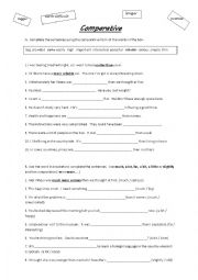 English Worksheet: Comparative & Superlative worksheet