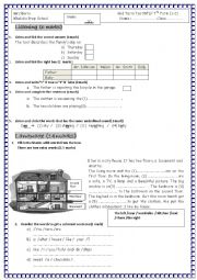 English Worksheet: Mid Term Test 7th formers
