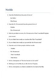 English Worksheet: Worksheet for 