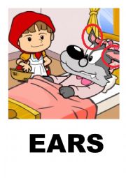 English Worksheet: Little red riding hood flashcards