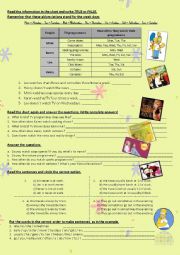 English Worksheet: tv programs