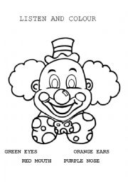 Colour the clown