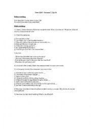 English Worksheet: New Girl Season2, ep.01