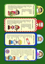 English Worksheet: BOOK MARKS