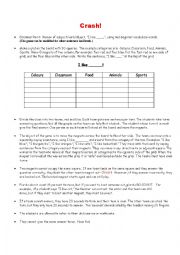 English Worksheet: Crash!  A Board Game