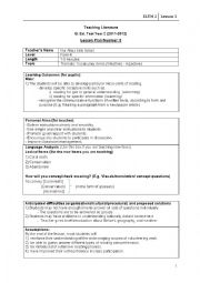 English Worksheet: Lesson plan on Volunteering