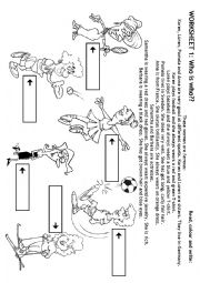 English Worksheet: Who is who?