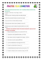 English Worksheet: LINKING WORDS