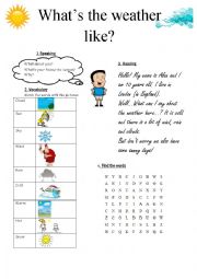 English Worksheet: Whats the weather like?