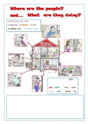 English Worksheet: Present Continuous