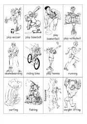 English Worksheet: hobbies