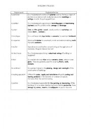 English Worksheet: Building trades