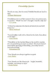 English Worksheet: Writing tips_Friendship_essay