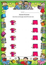 Match the uppercase letters to Lowercase letters