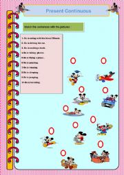 English Worksheet: Present Continuous