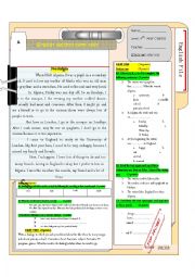 English Worksheet: English second term test