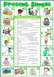 English Worksheet: Present Simple - 3rd person 