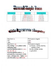 English Worksheet: Present simple 