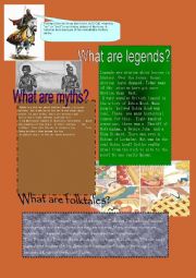 English Worksheet: Myths and Legends
