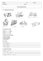 transport and house parts
