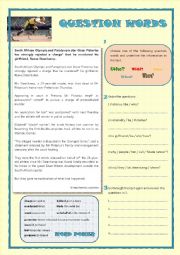 English Worksheet: Question words