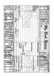 English Worksheet: Book Review Sheet