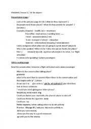 English Worksheet: lesson plan lesson1 at the airport 9th form