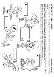 English Worksheet: Who is who? 2