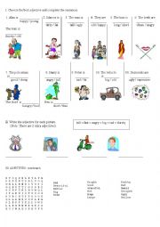 English Worksheet: ADJECTIVES -  OPPOSITE