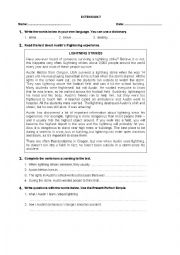 English Worksheet: Reading Extension (Part 7)