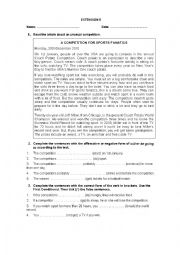 English Worksheet: Reading Extension (Part 5)