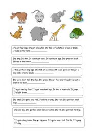 ANIMAL RIDDLES-3(Descriptions of 24 animals)