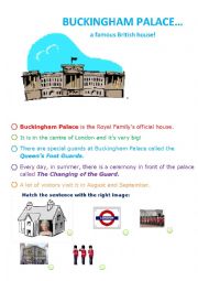 English Worksheet: BUCKINGHAM PALACE