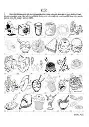 English Worksheet: Food Exercises