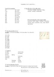 English Worksheet: numbers