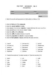 English Worksheet: Phonetics