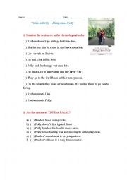 English Worksheet: Video Activity_Along came Polly