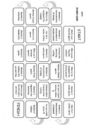 English Worksheet: Sports Board Game