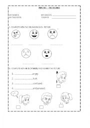 feelings worksheet