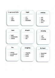 English Worksheet: Taboo