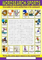 Sports Wordsearch