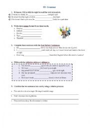 English Worksheet: Jobs- test part II (grammar)