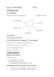 English Worksheet: lesson2 internet shopping