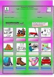 English Worksheet: possessive adjectives