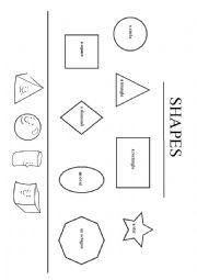 English Worksheet: Shapes